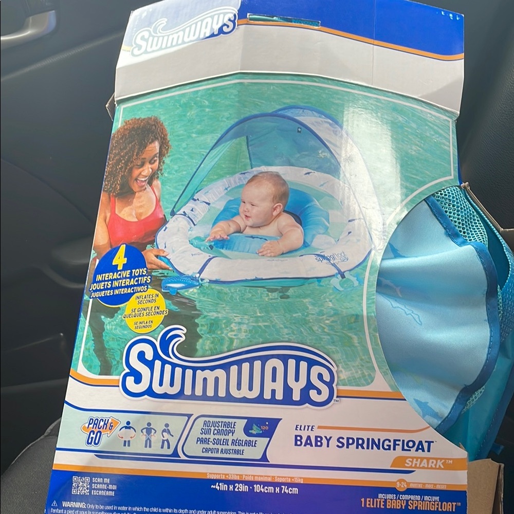 Swim Ways Elite Baby Spring Float NWOT